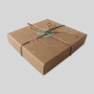 Caixa de Oferta Kraft 10x10x2cm