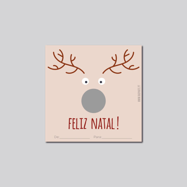 raspadinha de natal rena