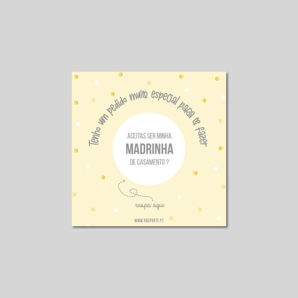 raspadinha convite padrinhos casamento