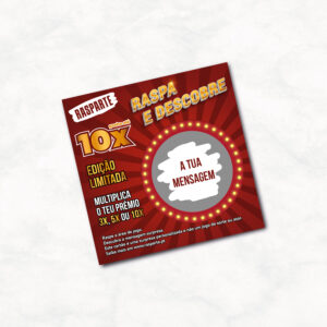 raspadinha personalizada 10x